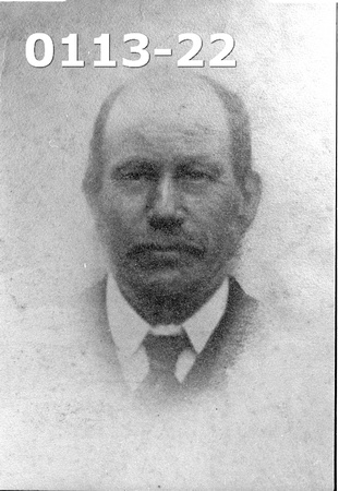 Photo of unknown gentleman.  Date as yet unknown.