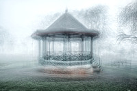 Halstead Bandstand in the round in the mist